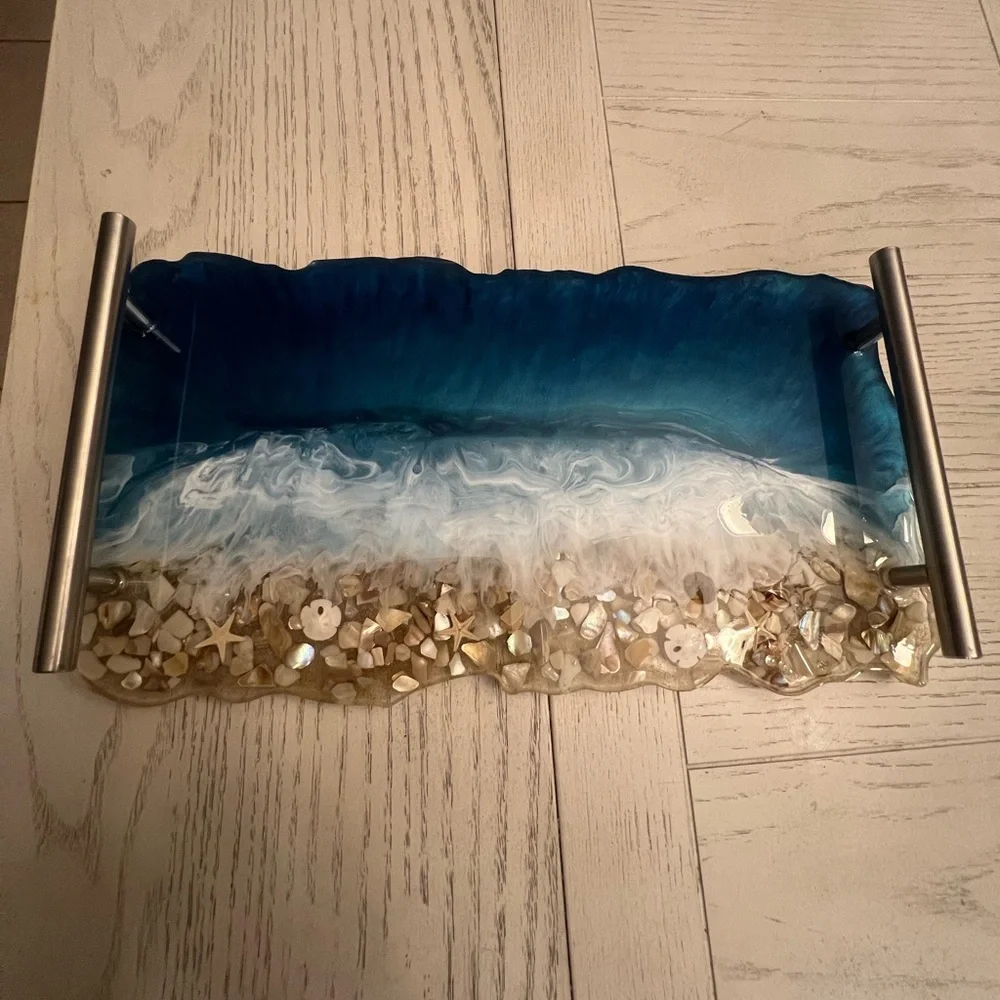 Ocean-Themed Resin Tray